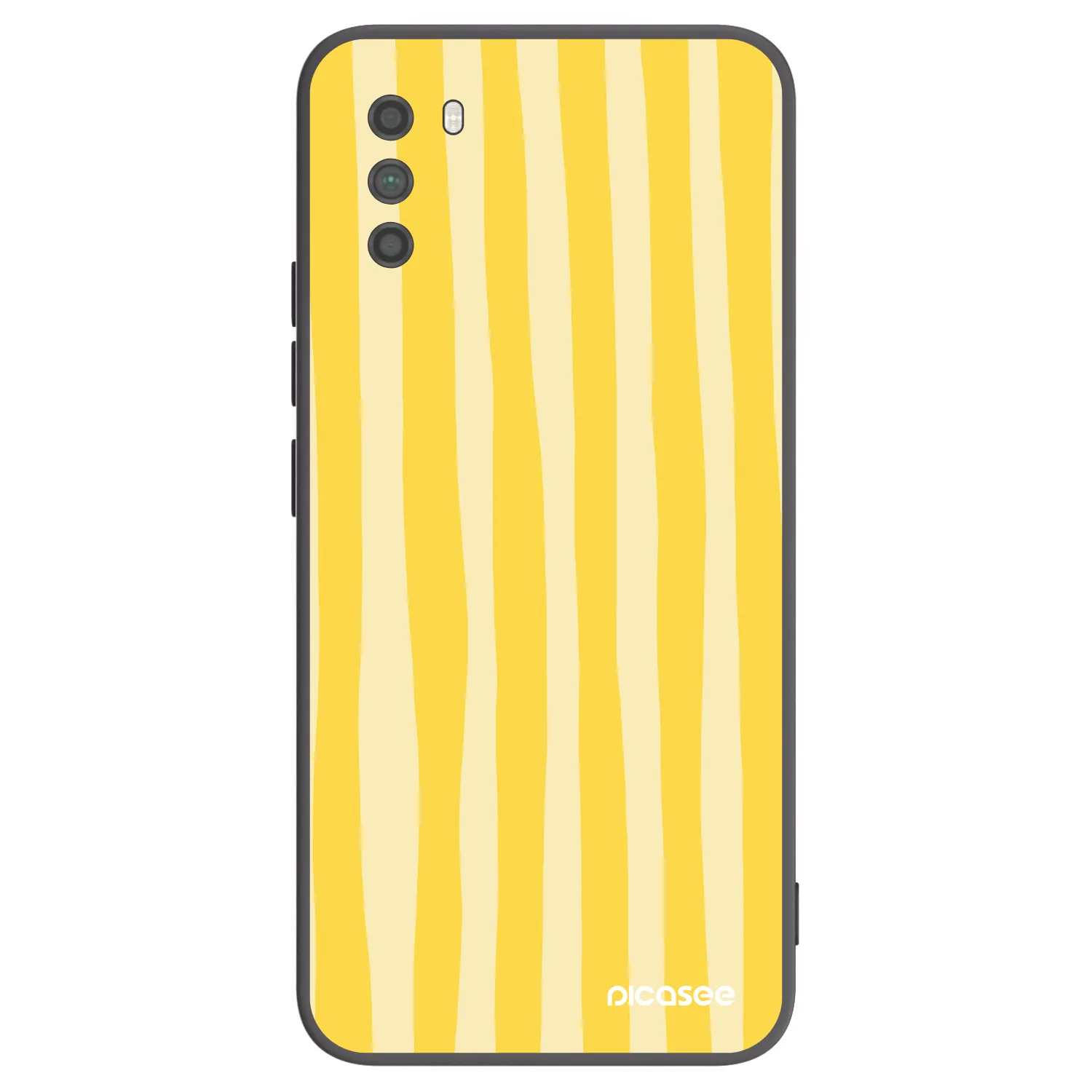 Picasee crna silikonska maskica za Xiaomi Poco M3 - Lines lemon