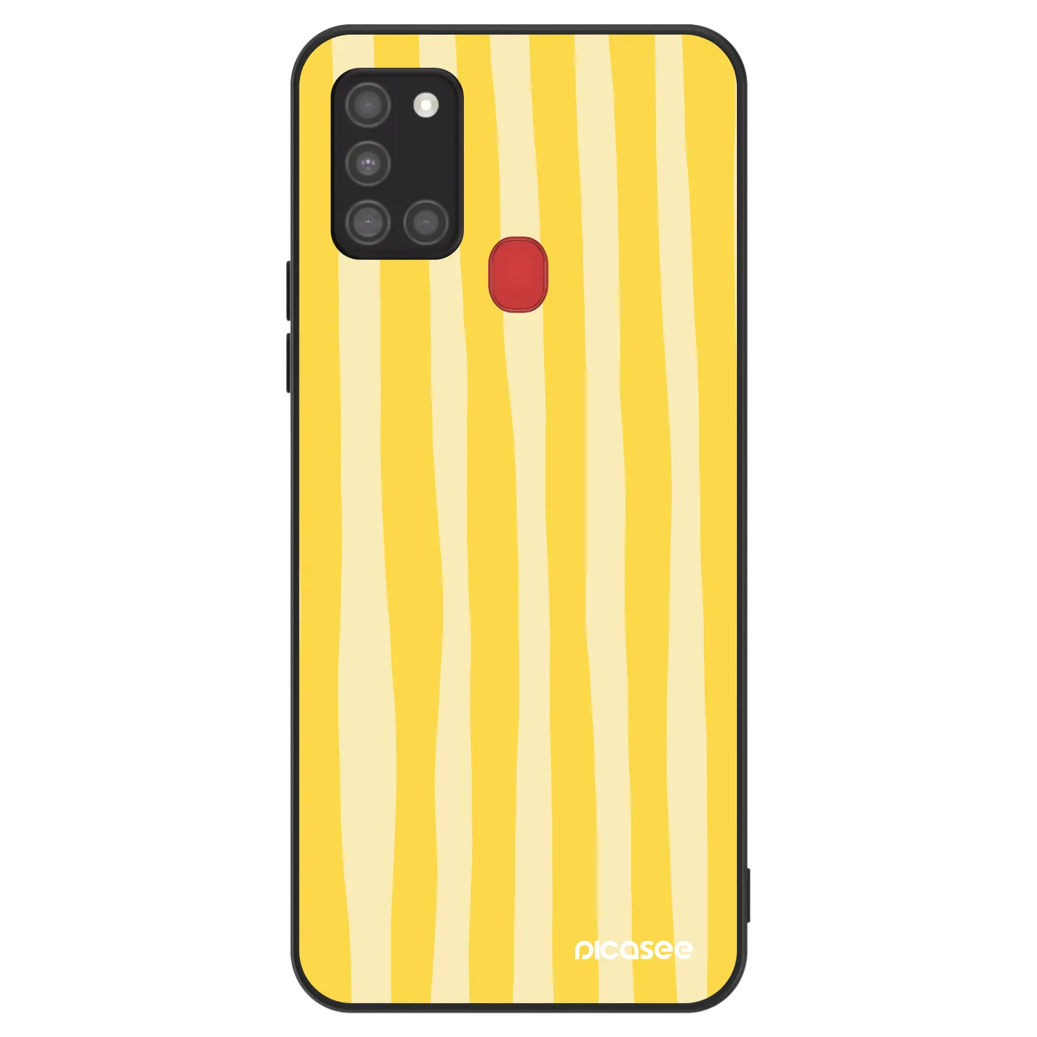 Picasee ULTIMATE CASE za Samsung Galaxy A21s - Lines lemon
