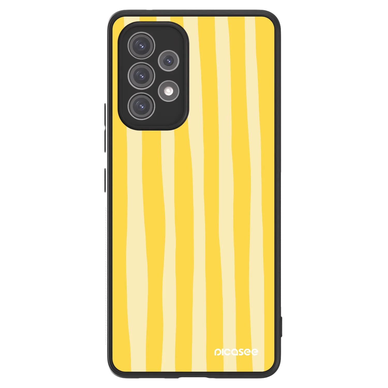 Picasee ULTIMATE CASE za Samsung Galaxy A52 5G A525F - Lines lemon