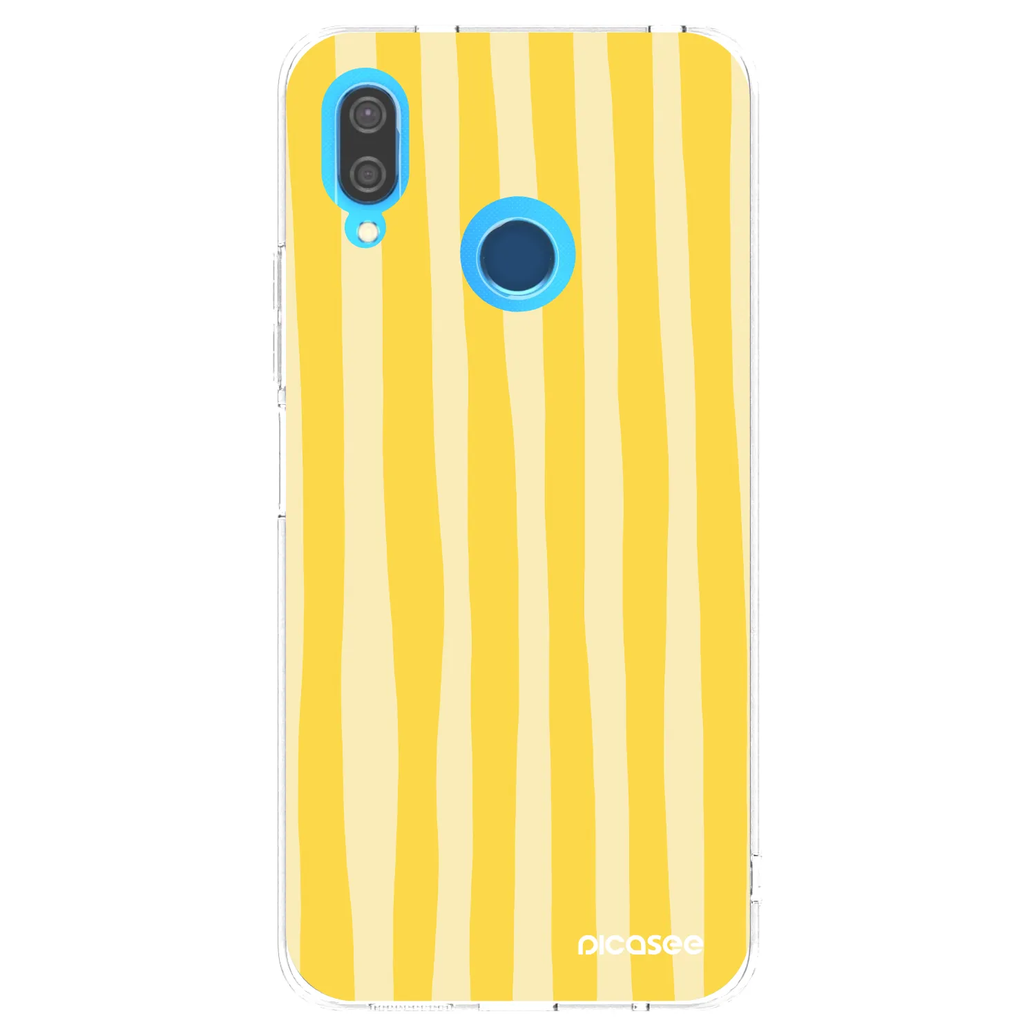 Picasee silikonska prozirna maskica za Huawei P20 Lite - Lines lemon
