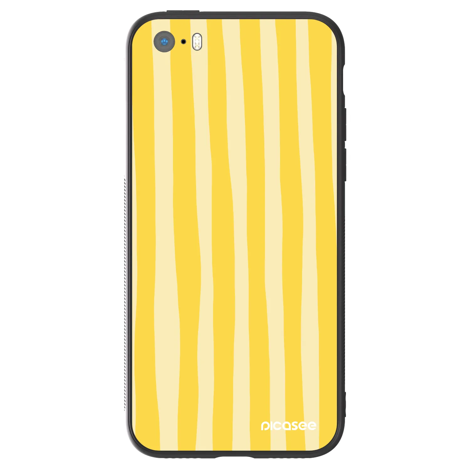 Picasee ULTIMATE CASE za Apple iPhone 5/5S/SE - Lines lemon