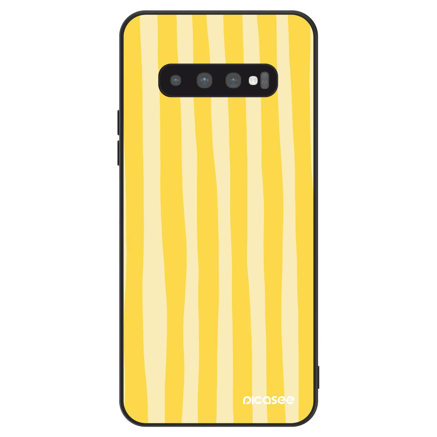 Picasee ULTIMATE CASE za Samsung Galaxy S10 G973 - Lines lemon