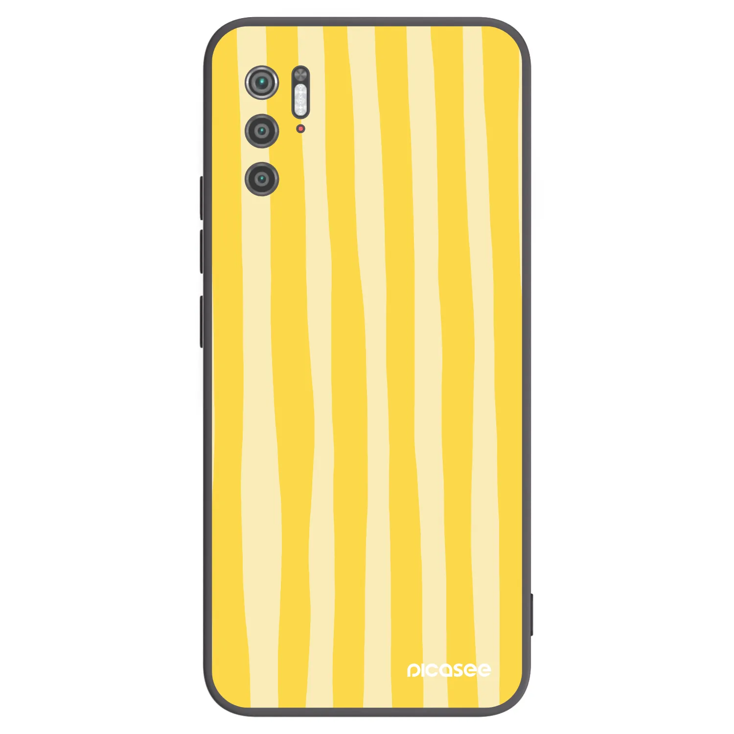 Picasee crna silikonska maskica za Xiaomi Poco M3 Pro 5G - Lines lemon