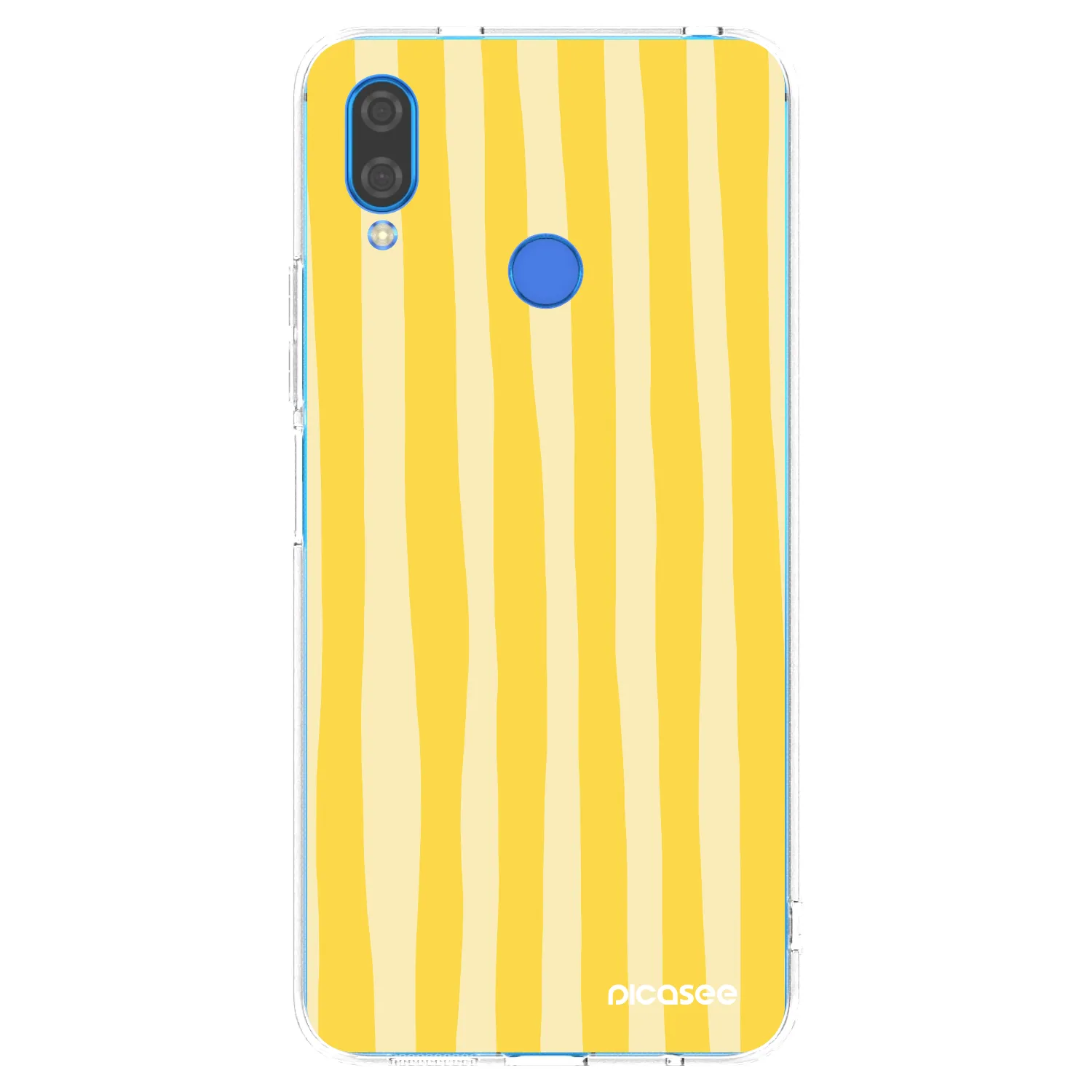 Picasee silikonska prozirna maskica za Huawei Nova 3 - Lines lemon