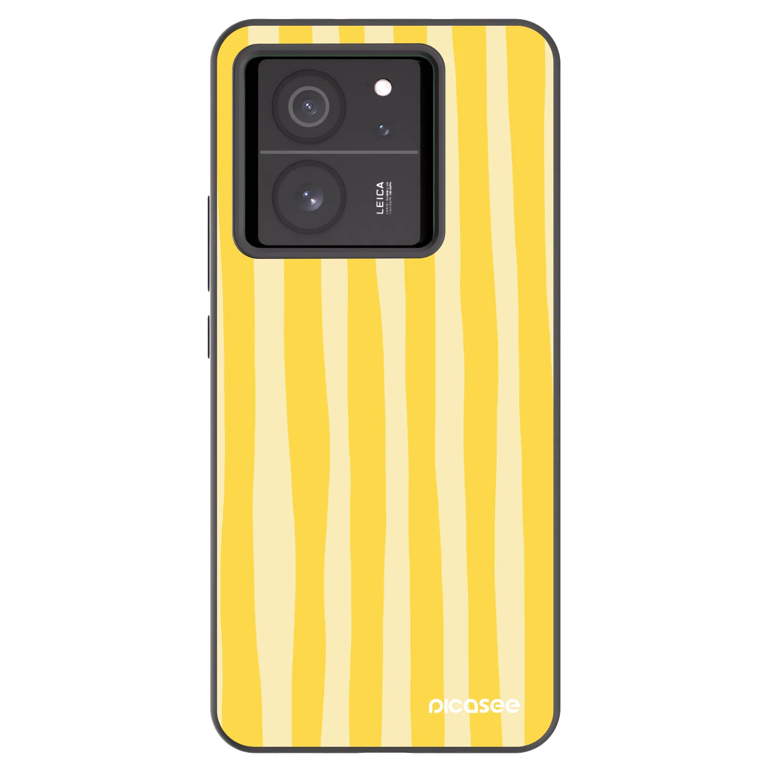 Picasee crna silikonska maskica za Xiaomi 13T - Lines lemon