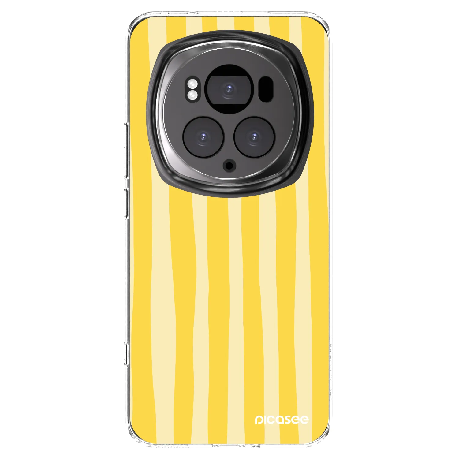 Picasee silikonska prozirna maskica za Honor Magic6 Pro - Lines lemon