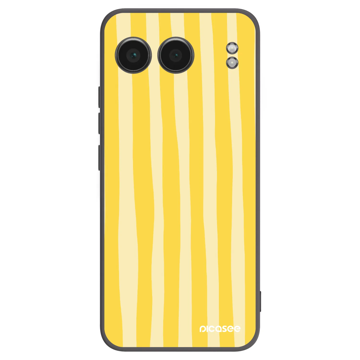 Picasee crna silikonska maskica za OnePlus Nord 4 - Lines lemon