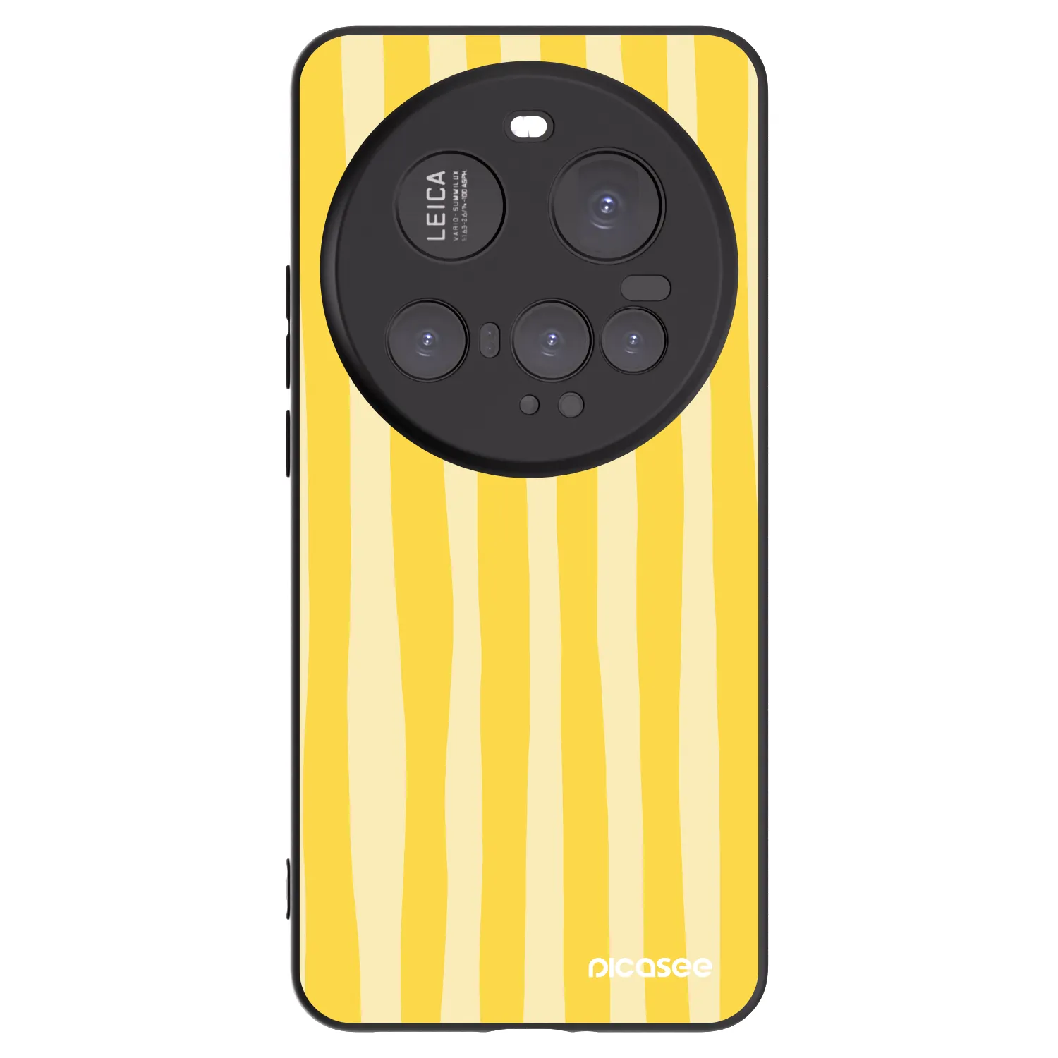 Picasee crna silikonska maskica za Xiaomi 15 Ultra - Lines lemon