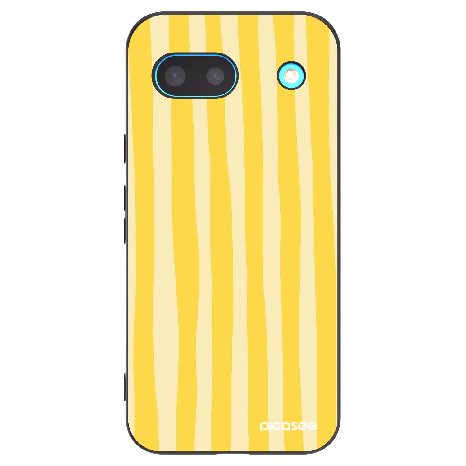 Picasee crna silikonska maskica za Google Pixel 8 - Lines lemon