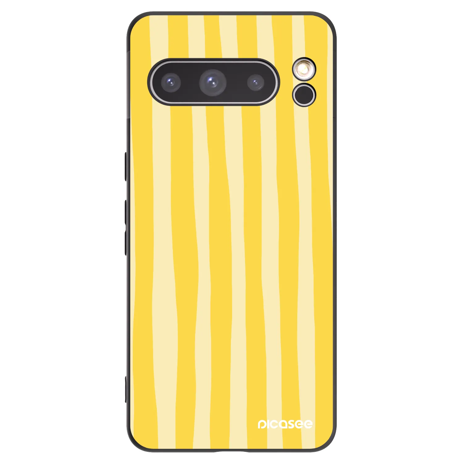 Picasee crna silikonska maskica za Google Pixel 8 Pro - Lines lemon