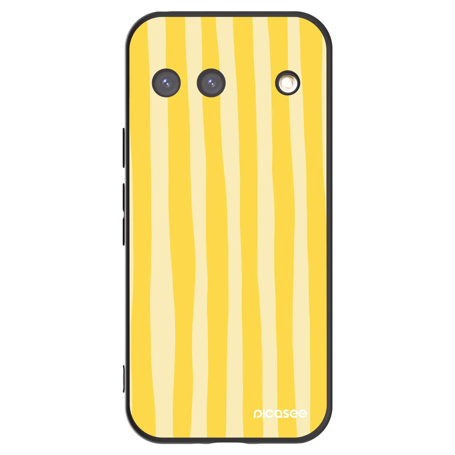 Picasee crna silikonska maskica za Google Pixel 9 - Lines lemon