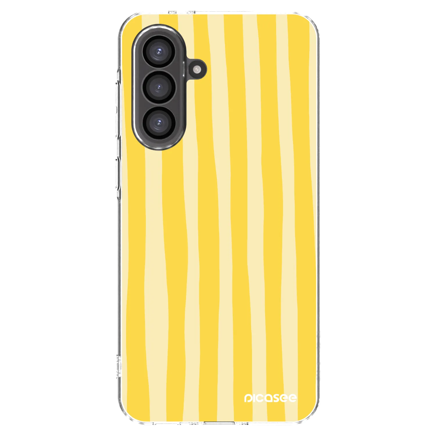 Silikonska prozirna maskica za Samsung Galaxy A36 5G - Lines lemon