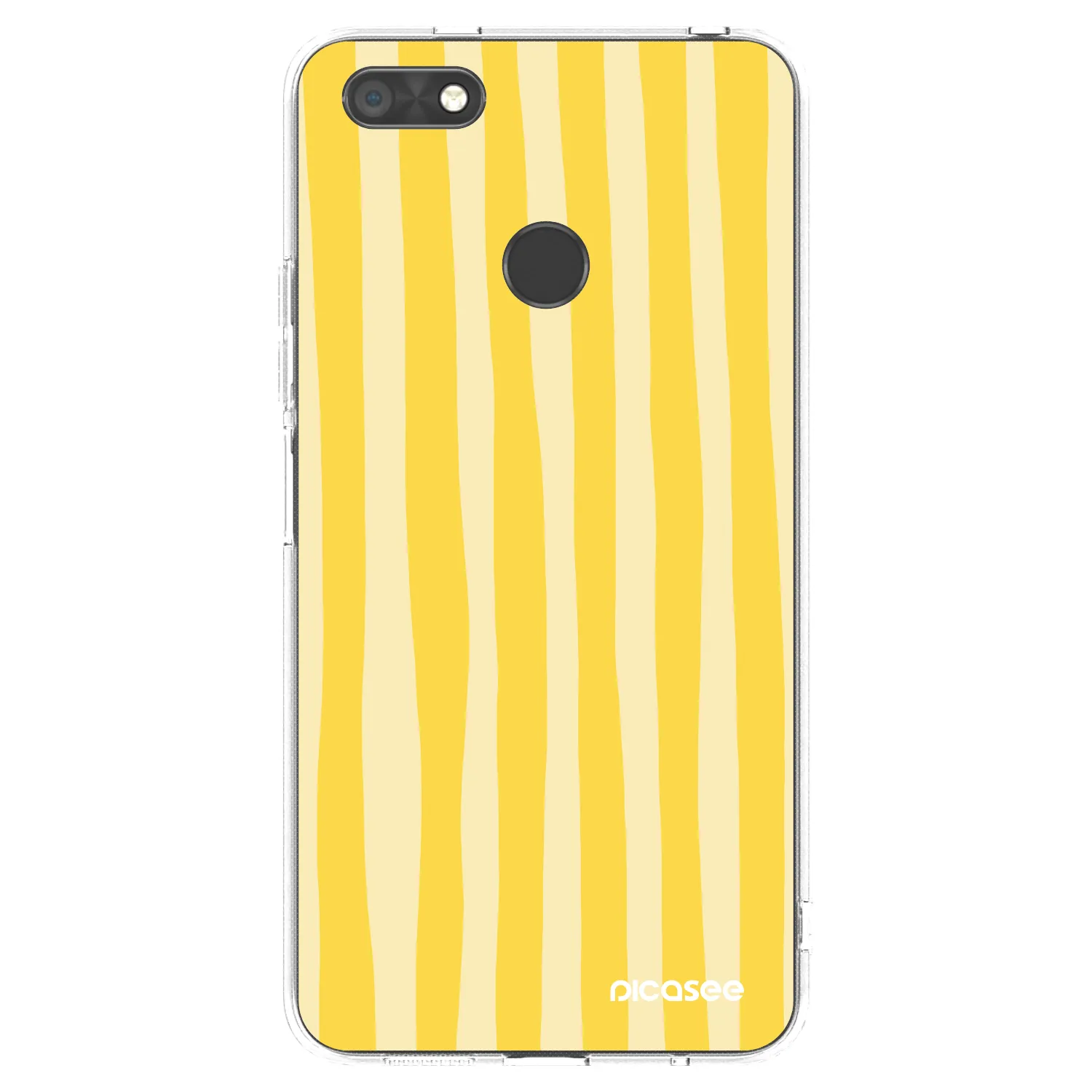 Picasee silikonska prozirna maskica za Huawei P9 Lite Mini - Lines lemon