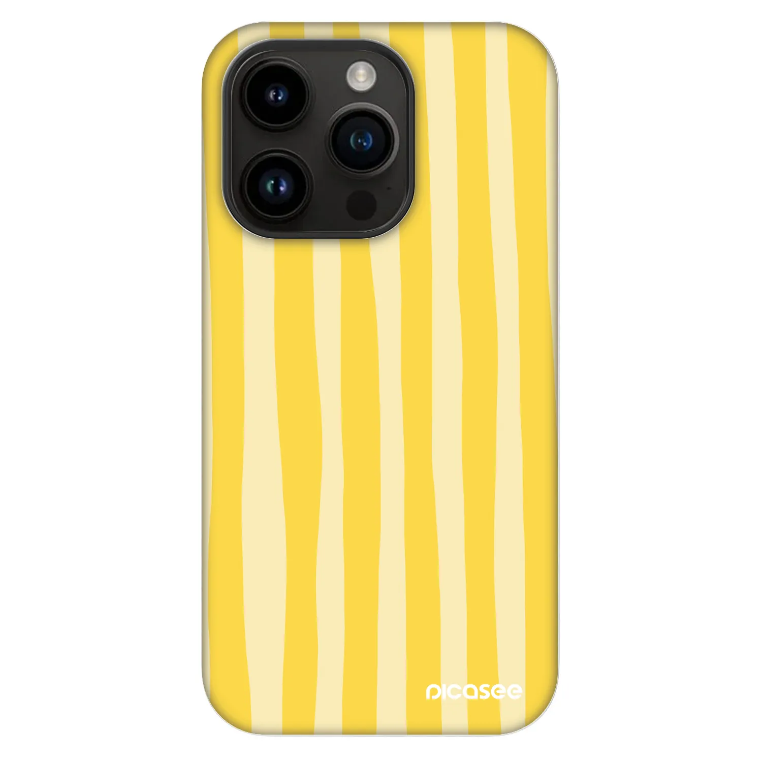 Picasee Fashion Case MagSafe za Apple iPhone 14 Pro - Lines lemon
