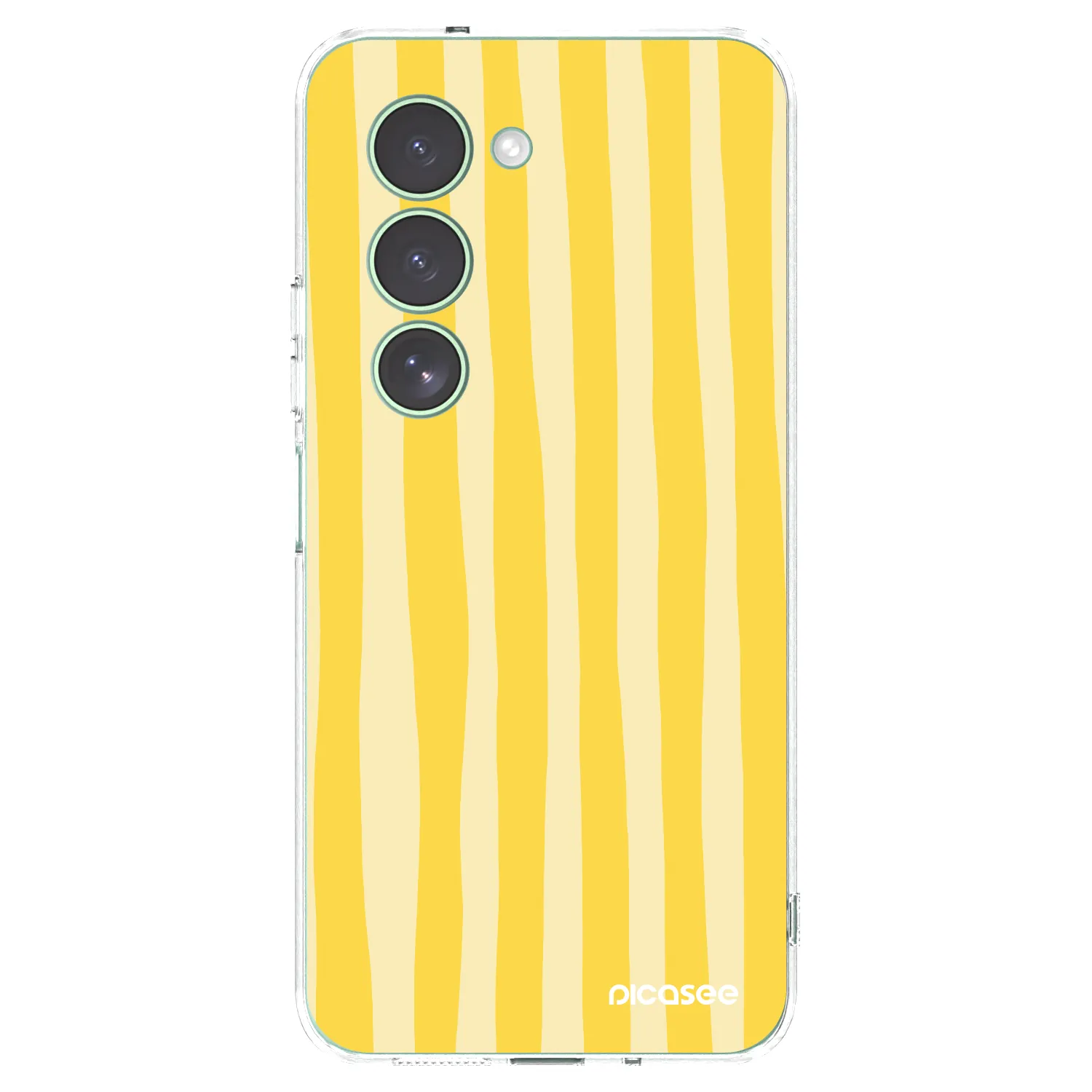 Picasee silikonska prozirna maskica za Xiaomi Redmi 15 5G - Lines lemon