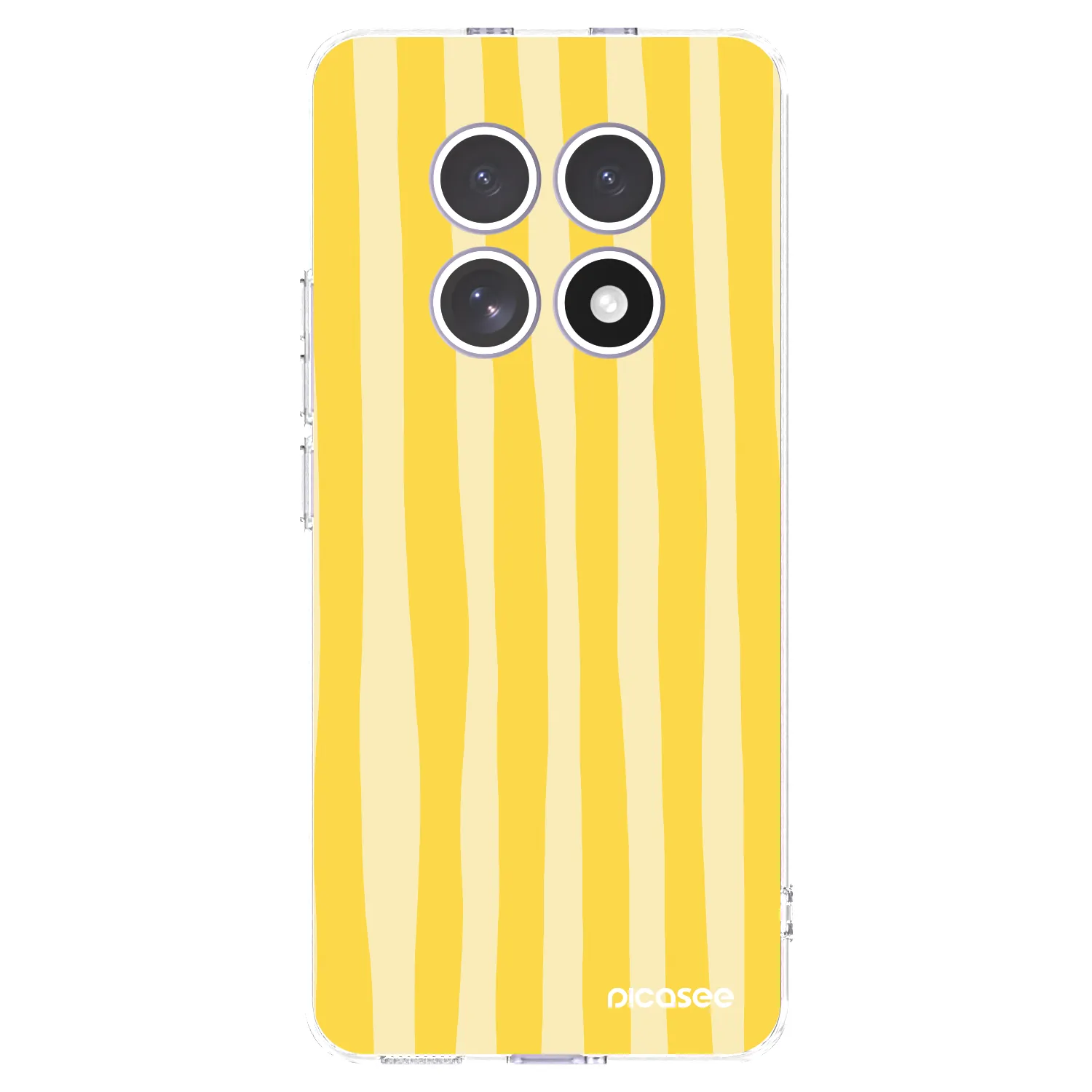 Picasee silikonska prozirna maskica za Xiaomi Redmi Note 15 4G - Lines lemon