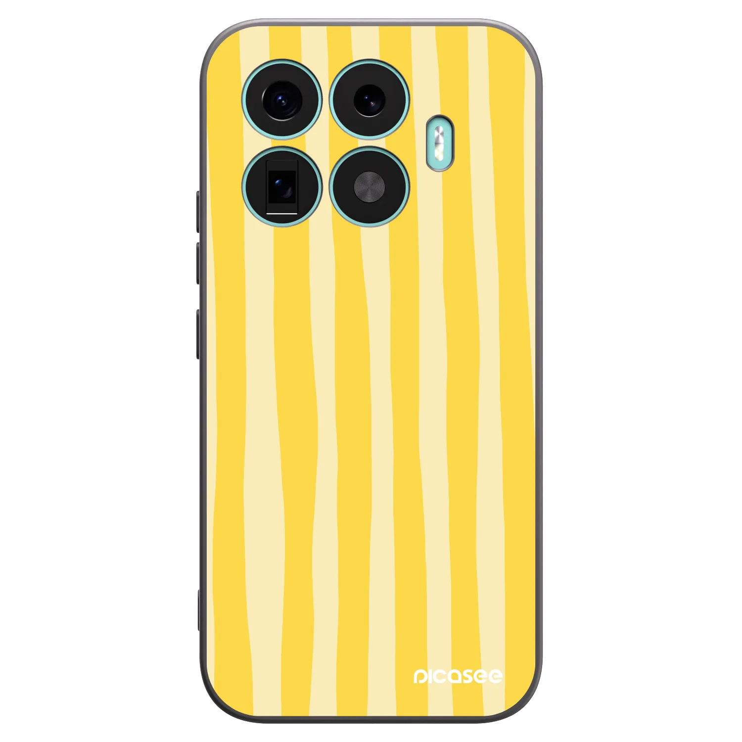 Picasee crna silikonska maskica za Xiaomi 17T - Lines lemon