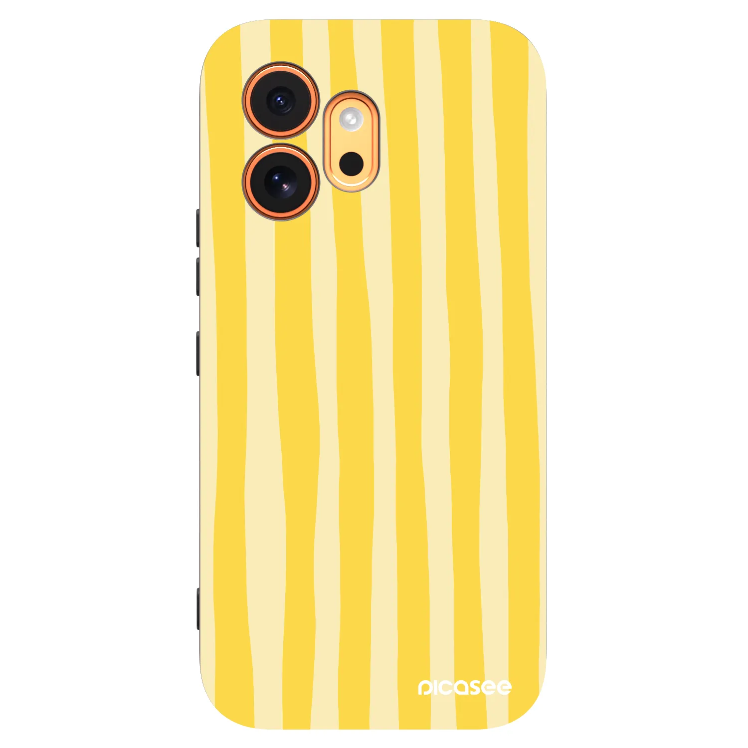 Picasee crna silikonska maskica za Honor 600 - Lines lemon