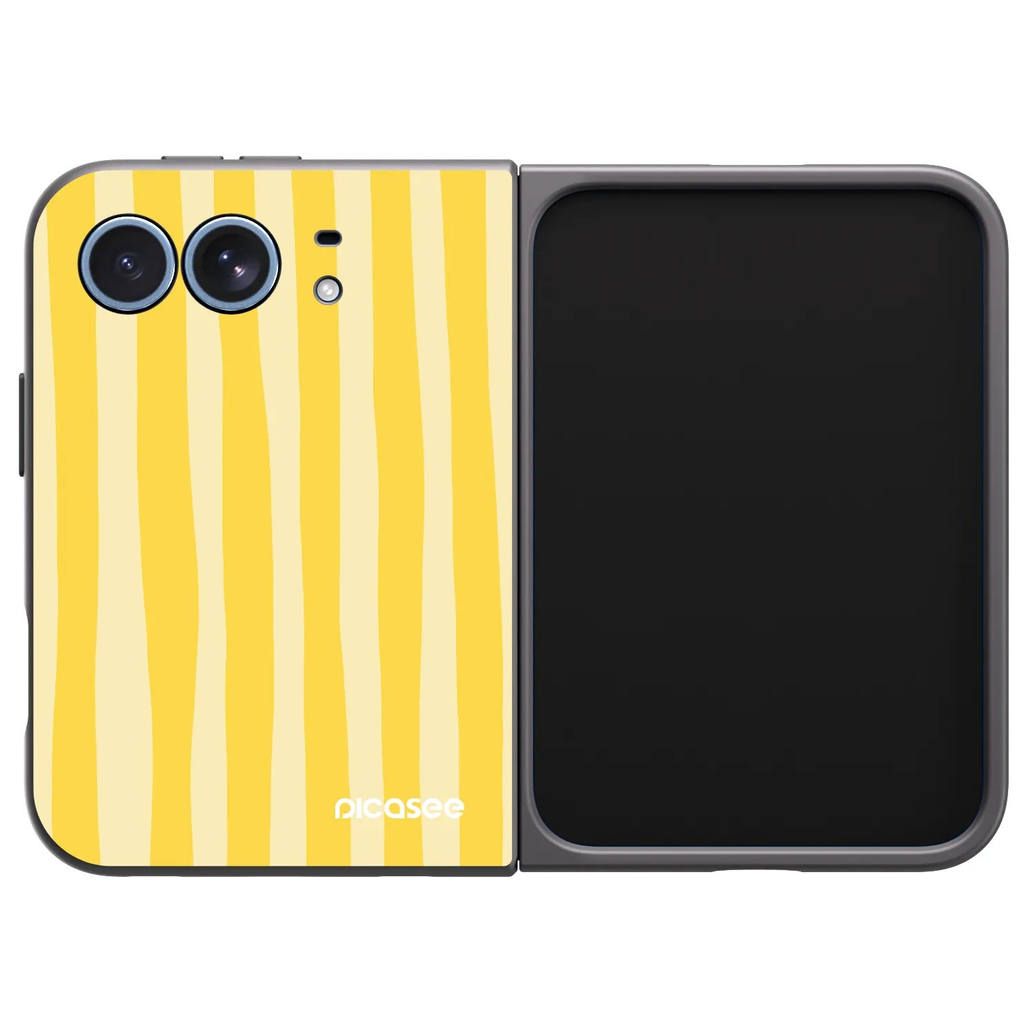 Picasee crna silikonska maskica za Apple iPhone Ultra - Lines lemon