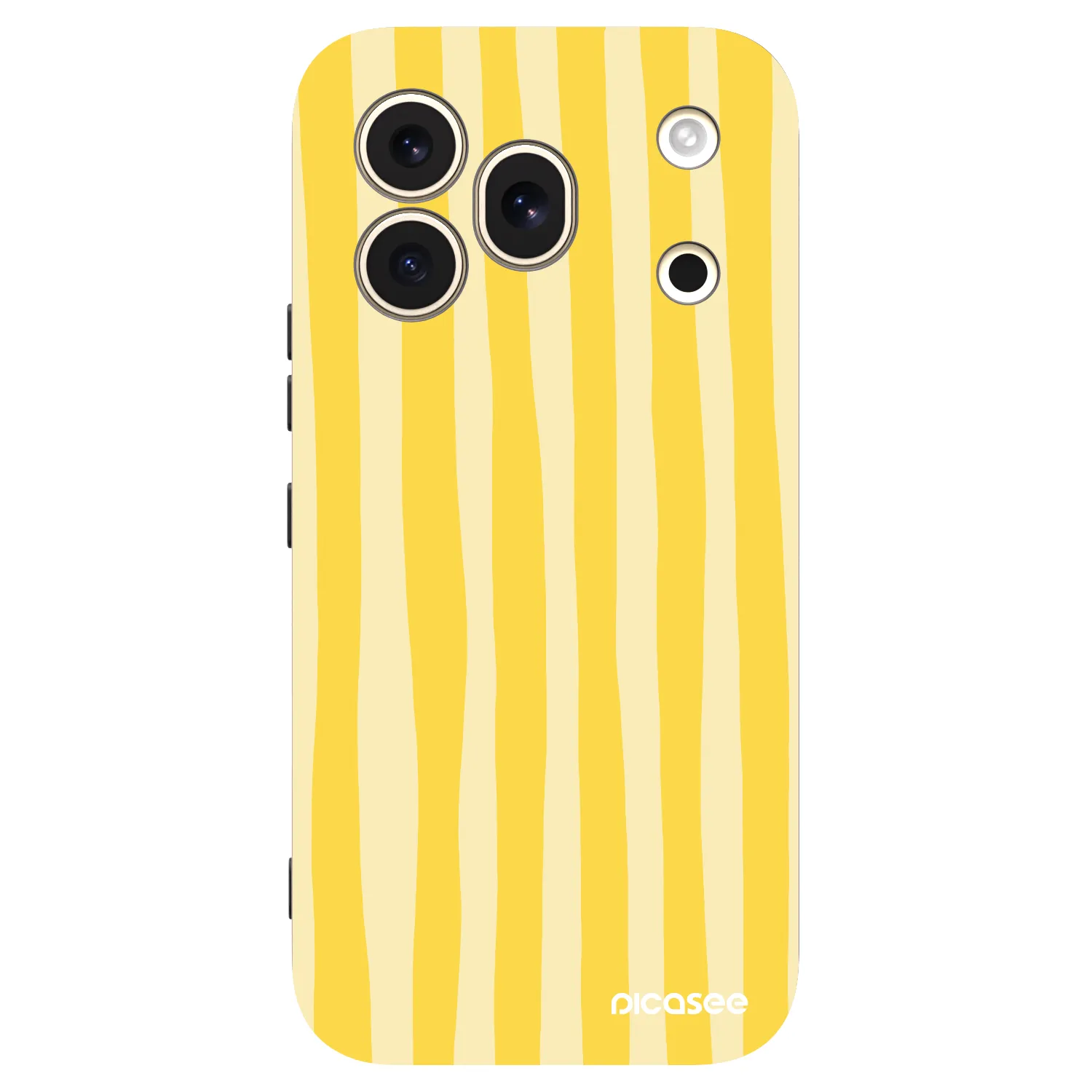Picasee crna silikonska maskica za Honor 600 Pro - Lines lemon