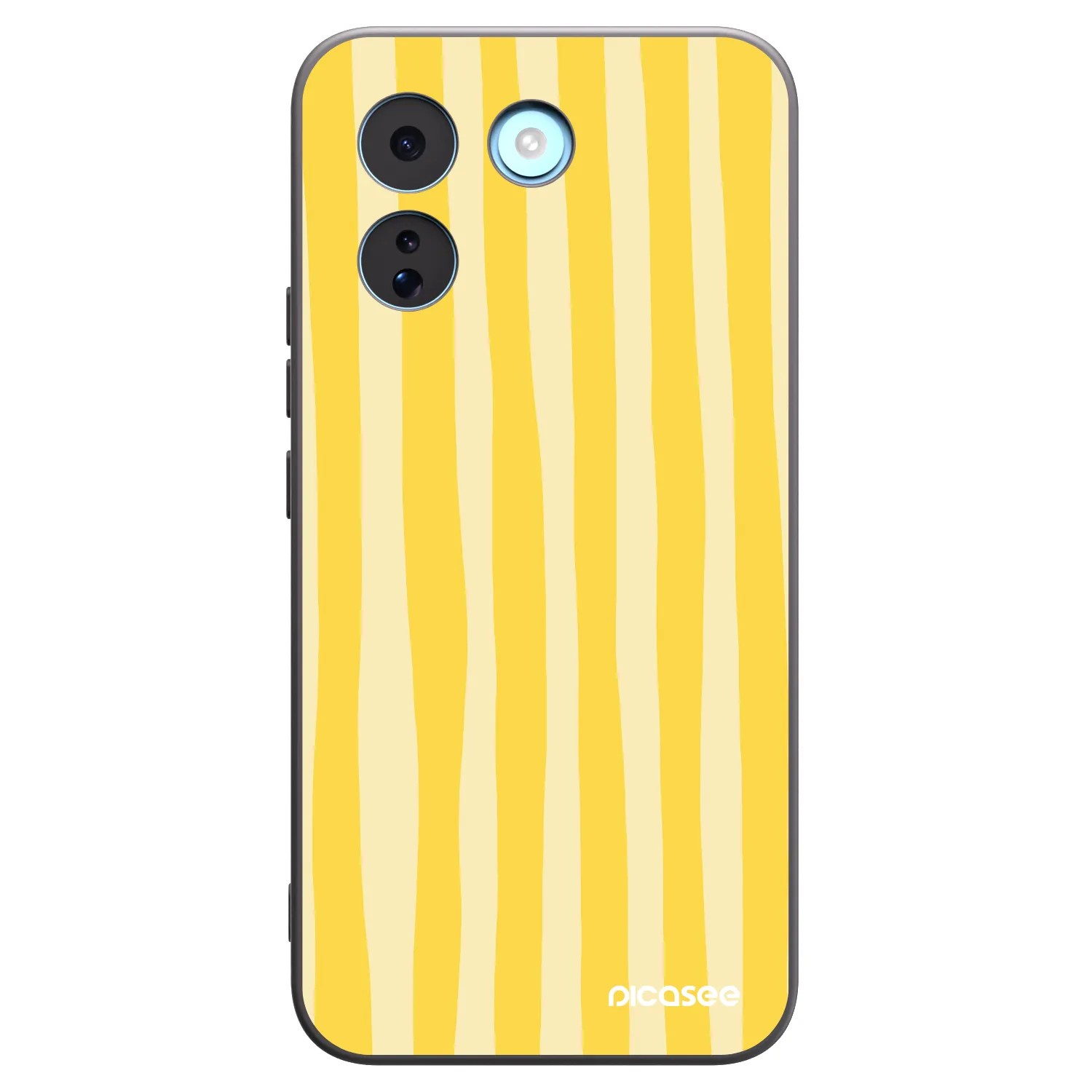 Picasee crna silikonska maskica za Xiaomi Redmi Note 17 Pro MAX 5G - Lines lemon