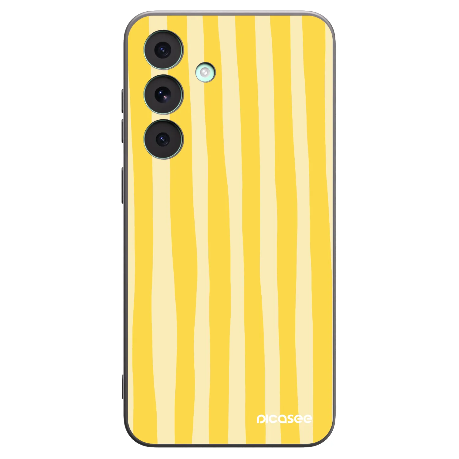 Picasee crna silikonska maskica za Samsung Galaxy S26 FE - Lines lemon