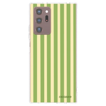 Picasee silikonska prozirna maskica za Samsung Galaxy Note 20 Ultra - Lines Matcha