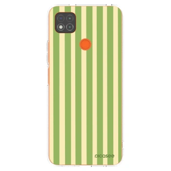 Picasee silikonska prozirna maskica za Xiaomi Redmi 9C - Lines Matcha