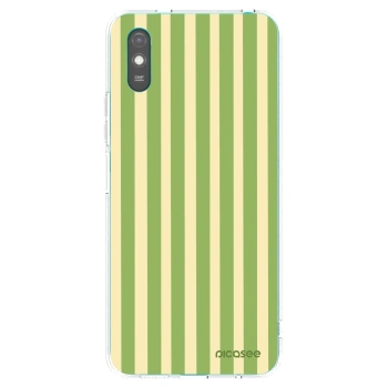 Picasee silikonska prozirna maskica za Xiaomi Redmi 9A - Lines Matcha