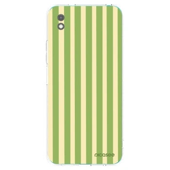 Picasee crna silikonska maskica za Xiaomi Redmi 9A - Lines Matcha