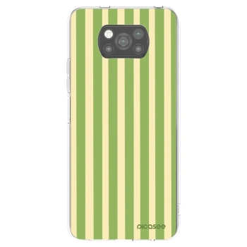 Picasee crna silikonska maskica za Xiaomi Poco X3 - Lines Matcha