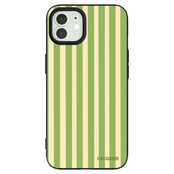 Picasee crna silikonska maskica za Apple iPhone 12 Pro - Lines Matcha