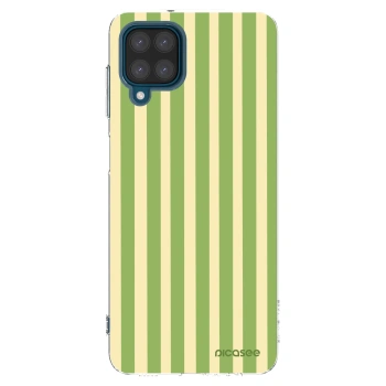 Picasee silikonska prozirna maskica za Samsung Galaxy A12 A125F - Lines Matcha