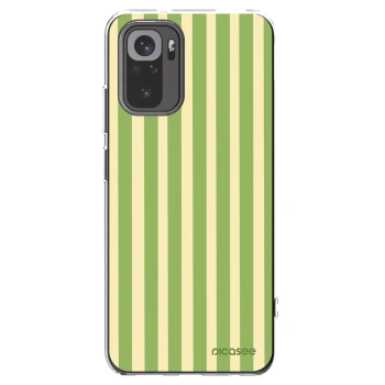 Picasee silikonska prozirna maskica za Xiaomi Redmi Note 10 - Lines Matcha