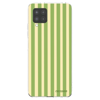 Picasee silikonska prozirna maskica za Samsung Galaxy A42 A426B - Lines Matcha