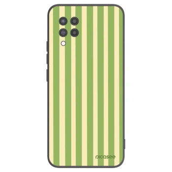 Picasee crna silikonska maskica za Samsung Galaxy A42 A426B - Lines Matcha