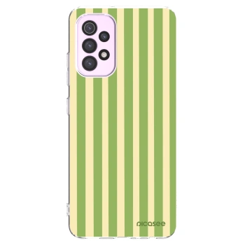 Picasee silikonska prozirna maskica za Samsung Galaxy A32 5G A326B - Lines Matcha