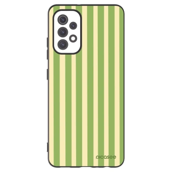 Picasee crna silikonska maskica za Samsung Galaxy A32 5G A326B - Lines Matcha