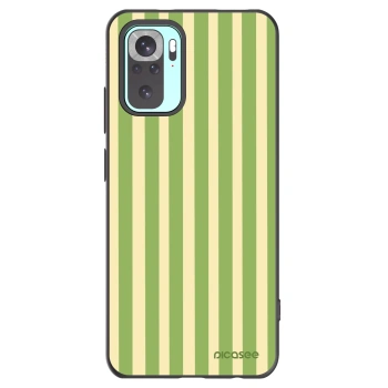 Picasee crna silikonska maskica za Xiaomi Redmi Note 10 Pro - Lines Matcha