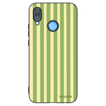 Picasee crna silikonska maskica za Huawei P20 Lite - Lines Matcha