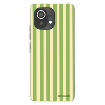 Picasee silikonska prozirna maskica za Xiaomi Mi 11 - Lines Matcha
