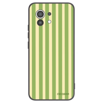 Picasee crna silikonska maskica za Xiaomi Mi 11 - Lines Matcha