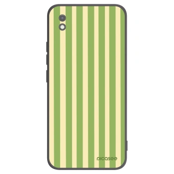 Picasee crna silikonska maskica za Xiaomi Redmi 9AT - Lines Matcha