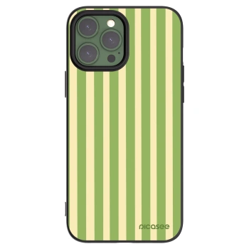 Picasee crna silikonska maskica za Apple iPhone 13 Pro Max - Lines Matcha