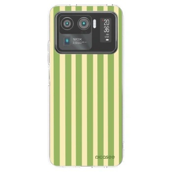 Picasee silikonska prozirna maskica za Xiaomi Mi 11 Ultra - Lines Matcha