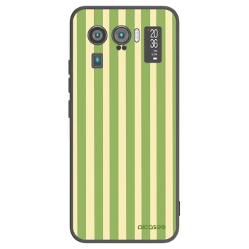 Picasee crna silikonska maskica za Xiaomi Mi 11 Ultra - Lines Matcha