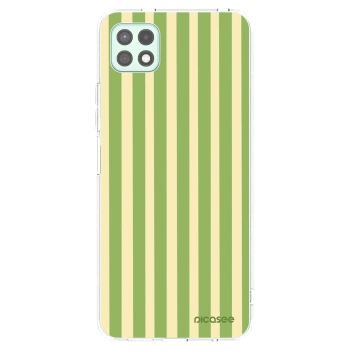 Picasee silikonska prozirna maskica za Samsung Galaxy A22 A226B 5G - Lines Matcha