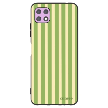 Picasee crna silikonska maskica za Samsung Galaxy A22 A226B 5G - Lines Matcha