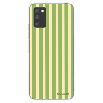 Picasee silikonska prozirna maskica za Samsung Galaxy A02s A025G - Lines Matcha