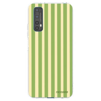 Picasee silikonska prozirna maskica za Realme 7 - Lines Matcha